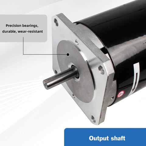 Precision bearings of Beefy 900W 110V Brushed Lathe Motor With 4100RPM And 14mm Shaft DC Spindle For Metal Lathe Machine Replacement Part Accessories Durable Iron Housing Easy Install Precision Balanced For DIY Milling And Lathe Projects.