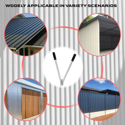 Two-In-One Hand Seamer For Standing Seam Roofing And Siding, Heavy-Duty Vertical Seams Drip Edge Hem Bender in diverse applications