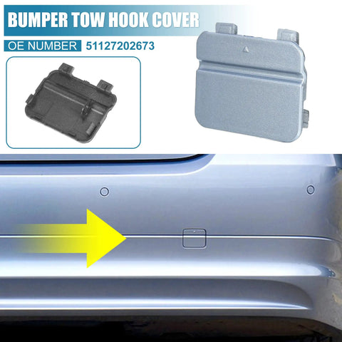 BMW 3 Series Rear Bumper Tow Hook Cover Replacement OEM 51127202673 Eye Hole Cover For E90 E91 2009 2012 Blue
