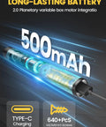 Mini Electric Screwdriver Set With 60 Precision Bits And Four Torque Settings Magnetic Case Repair Tool Kit 500mAh battery image