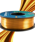 Silk Gold PLA Filament 1Kg Spool 1.75mm High Detail Dimensional Accuracy 0.03mm Smooth Glossy Silk Finish