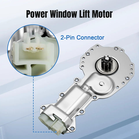 Front Driver And Passenger Side Power Window Lift Motor For Chevy Astro And More Fits 1985 Through 2001 Camaro GMC Safari Pontiac Firebird Interchange 742101 12363370 88960088 Durable High Quality Replacement Plug And Play, 2-pin connector