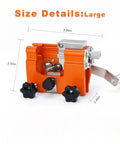 Hand Crank Chainsaw Sharpener Kit With 7 Grinding Heads, Universal Fit For 4 To 22 Inch Saws, Portable Aluminum Alloy Build