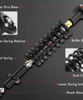 Rear Complete Strut Assembly With Coil Springs For Toyota Corolla 2009 To 2013 Bolt On Replacement Suspension Shock Absorbers