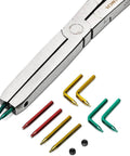 Double-X External Snap Ring Pliers For Tight Spaces With Extra Reach And Jaw Opening Wider Than The Handles, Built With A Compound Joint For Confined Areas, Pro Grade Durability, Model 82033 with interchangeable tips