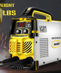 Dual Voltage Arc Welder 160 Amp 110V To 220V IGBT Inverter With ARC Force Portable MMA Welder for DIYers, shown from side view.