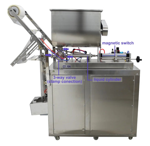 Automatic Liquid Paste Filler And Sealer Machine With Mix Hopper For Sauces And Chunky Salsa Stainless Steel Three Side Packaging System Slick Workflow No Headache Packing Ready To Roll For Daily Shop Runs