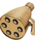 Icon Anystream Multi Function Adjustable Solid Brass Shower Head in Brushed Bronze 2.5 GPM with 360 Degree Spray Patterns