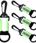 Four Pack Scuba Fin Retainer Lanyards Kit With Regulator And Octopus Mouthpiece Holders Reflective Webbing Saltwater Resistant