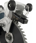 Shadow Light Mounting Bracket For GCM12SD Miter Saw With Tool Free Peel And Stick Adhesive Installation Precision Shadow Line Guide Accessory Durable Upgrade For Newer Generation GCM12SD LED Light Not Included shown attached to saw blade