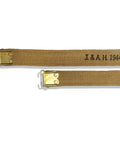 Authentic WWII British Lee Enfield Sling Reproduction Khaki Cotton Canvas Webbing Heavy Duty 44-Inch Adjustable Strap