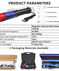 Heavy Duty Magnetic Induction Heater Bolt Removal Tool One Hand Operated 1700 Watt compact design with four coil rings and power specifications.