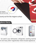 Christmas Red And White Striped Cane Candy Dishwasher Magnetic Cover For Door showing magnetic and appliance use