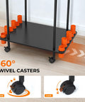 Indoor Fishing Rod Storage Cart For 12 Combos With A 3 Tier Tackle Rack And Peg Wall Built In Line Spooler Mobile Tackle Cart Wheels