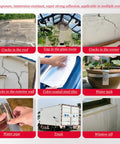Pro Level Heavy Duty Waterproof Asphalt Roof Shingles Repair Tape With Thick Aluminum Foil Backing and Strong Butyl Adhesive used on water pipe repair.