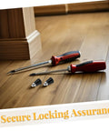 Industrial Spring Plunger Pins 4 Pack Metal Retainers With Smooth Operation, Anti-vibration Stability And Universal Compatibility For Heavy Duty Machine Workshops And Diy Projects That Need Durable Locking Solutions with screwdrivers on wood floor.