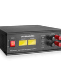 Universal Compact 50 Amp Adjustable Bench Power Supply, 12 To 15 Volts Output, With Two USB Ports And Overload Protection front view