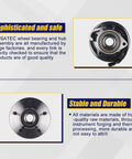 Drop In Front Wheel Bearing And Hub Assembly For Ford F150 1997 1998 1999 2000 4WD With ABS 5 Lug 12mm Wheel Bolt Front