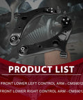 Top Tier Frenzybro Front Lower Control Arm Kit With Ball Joints Fits 2015-2021 Kia Sedona 3.3L V6 For A Sweet Upgrade And Smoother Rides On The Road Ahead This Durable 2 Piece Set Includes Left And Right Arms Plus Essential Ball Joints., black steel front lower control arms with ball joints, left and right pair