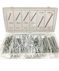 R Type Split Cotter Pin Set For Quick Secure Fastening In Automotive And DIY Projects Elastic Wave Hairpin Pins Assorted 555 1110 1665 Pieces Easy Install No Fuss Locking Durable Steel Hardware Pins For Holes And Nuts. assorted steel cotter pins in plastic organizer, 555-piece set