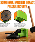 Floor Gap Fix Tool Kit With Suction Cup And Rubber Mallet For Floating Floors Repair Laminate LVP Engineered Wood Includes Silicone Pad