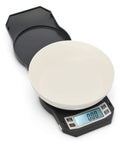 Precision Digital Kitchen Scale For Accurate Food Weighing, 500 Grams Capacity, 0.01 Gram Readout, Backlit LCD Display, Compact Black Scale LB501