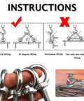 304 Stainless Steel Shoulder Lifting Eye Bolts With Male Thread For Heavy Duty Use Corrosion Resistant 4 Pack M14 Thread images with instructions