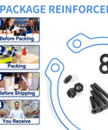 Packaging steps for Massive 500 Piece M3 Countersunk Head Socket Cap Screws Set 4 6 8 10 12 14 16 20mm Fully Threaded Ten Nine Grade