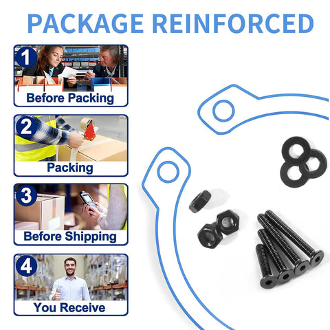 Packaging steps for Massive 500 Piece M3 Countersunk Head Socket Cap Screws Set 4 6 8 10 12 14 16 20mm Fully Threaded Ten Nine Grade