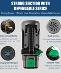Pro Grade Vacuum Pump Kit With 4 Way Manifold Gauge And Leak Detector For Auto AC Service, One Third HP single-stage pump