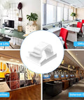 50 Pack Cable Clips With Two Sizes Medium And Large White Wire Holder And Organizer For Car Office And Home Cable Management Clips For Desk TV Power Strip Computer And More in various environments like home, office, and internet cafe.