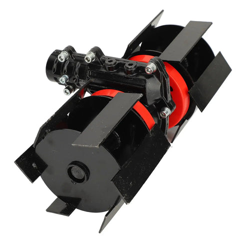 Disc Harrow For Tiller And Lawn Mower 4 Inch 9 Teeth Universal Plow Harrow Heavy Duty Aluminum Iron Round Plow Scarifier Attachment Tool