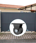 Heavy Duty 2 Inch V Groove Sliding Gate Casters Built Tough With Rock Solid Steel for smooth gliding on driveway gate.