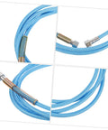 High Temperature Steam Hose For Steam Irons, Heavy Duty High Pressure Flexible Steam Tube, sky-blue with metal fittings