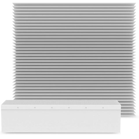 Two Pack Replacement HVAC Air Filter Fits 25 1/16 Inch By 6 5/16 Inch Size For Carrier 31MF020 31MF120 31MF02001 31MF020100 And Bryant 902B 902BXX020A Systems, showing front and side view of air filter with pleated design