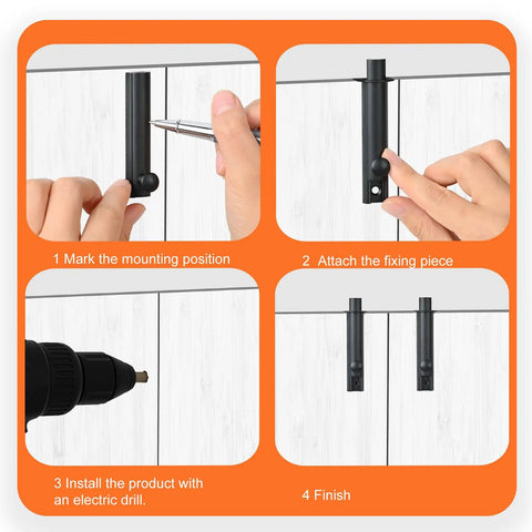 Heavy Duty Solid Brass Surface Door Bolt Four Inch Black Finish Smooth Glide Concealed Flush Latch With Universal Mortise Strikes Built Tough For Rock Solid Home And Window Security Gear