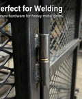 Heavy Duty Barrel Hinges Two And A Half Inches By Three Eighths Inches Carbon Steel Detachable Bullet Hinges for weldable gates.