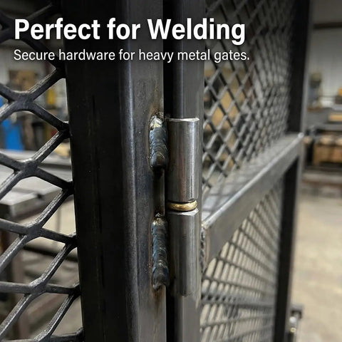 Heavy Duty Barrel Hinges Two And A Half Inches By Three Eighths Inches Carbon Steel Detachable Bullet Hinges for weldable gates.