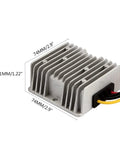 Workhorse DC 8V To 40V Step Down Voltage Converter with dimensions 74MM x 74MM x 31MM for efficient power management.