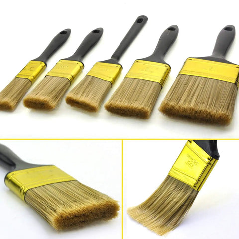Do It All 30 Piece Paint Brush Set With Multi Size Flat And Angled Brushes For Home And Furniture Fences And Trim Great Value