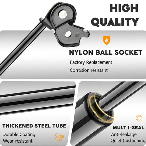 Gas Charged Hood Lift Supports Shocks For 1991 1996 Toyota Camry And 1992 1996 Lexus ES300 Pack Of 2 with nylon ball socket