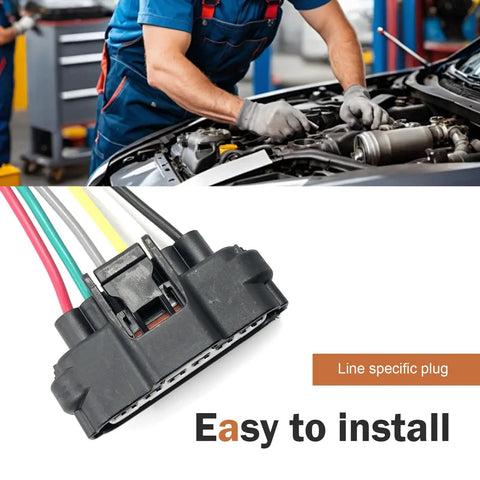 Mechanic installing 2 Pack Throttle Position Sensor Connector 6 Pin TPS Waterproof Heat Resistant Pigtail Harness Adapter