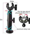 Heavy Duty Trolling Motor Stabilizer With Adjustable Shaft Clamp For Smooth Sailing And Serious Anti Vibration Grip On Rough Days, 9.5in height, aluminum alloy material.