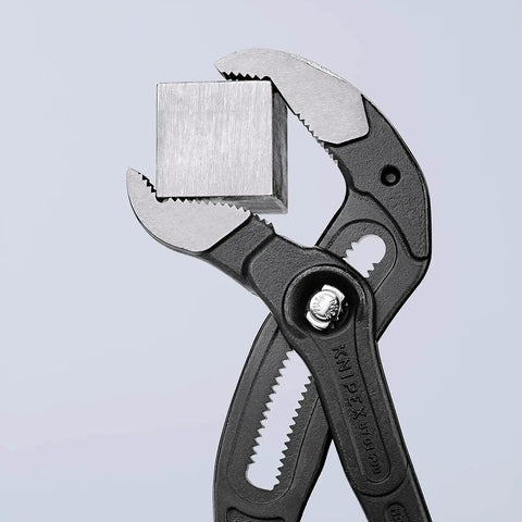 Water Pump Pliers Cobra XL 400 Mm Self Locking With Quick Push Button Adjustment And Fine Tuning Grips Nuts Up To 95 Mm And Pipes Up To 90 Mm For On The Job Beefy Grip And Lightweight Chromium Vanadium Steel Heavy Duty Pipe Wrench