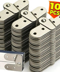 Built Tough Ladder Folding Hinge Heavy Duty Invisible Tabletop Bracket Smooth Swivel Metal Connector Kit with 10 pcs stacked