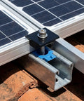 12 Pack Black Aluminum Solar Panel Mid Clamps For Unistrut Mounting 30mm And 35mm Roof Brackets No Fuss Quick Install
