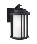 Crowell Small One Light Outdoor Wall Lantern In Black For Classic Curb Appeal And Easy Outdoor Lighting Solutions Durable Weather Resistant Fixture