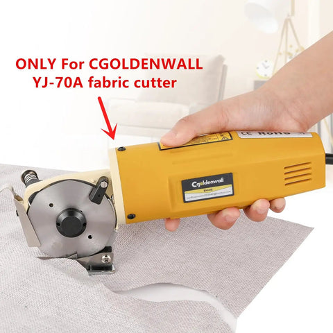 1 Pc High Speed Steel Blade 70mm Rotary Cutter Blade For YJ 70A Electric Rotary Fabric Cutter cutting cloth, held in hand