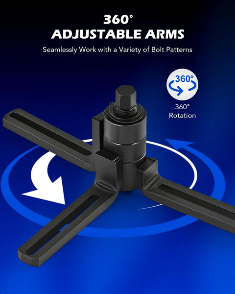 15 Piece Crankcase Splitter And Installer Tool Kit with 360 Degree Adjustable Arms for Motorcycle Dirt Bike ATV