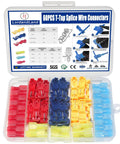 60 Pcs 30 Pairs Quick Splice Wire Terminals T Tap Self Stripping No Cut No Strip Nylon Fully Insulated Male Quick Disconnects